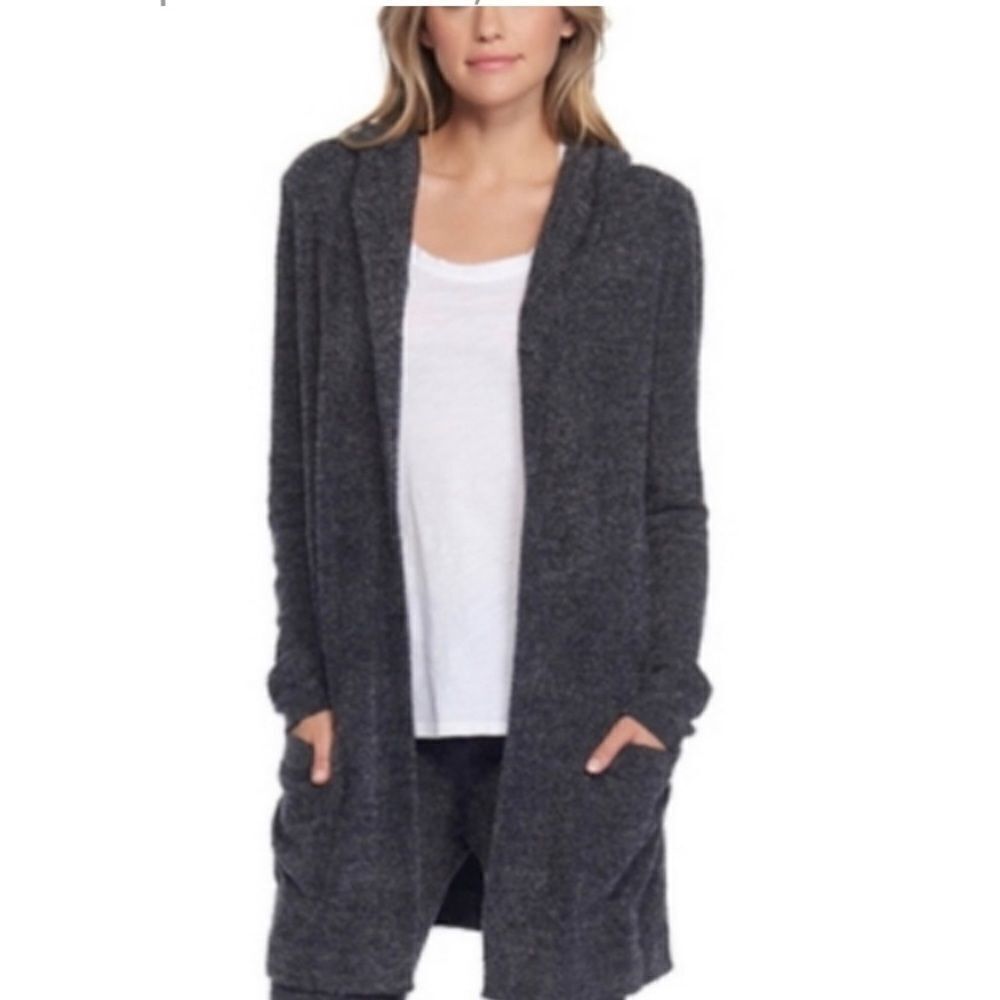 Barefoot‎ Dream CozyChic Lite Dark Gray Cardigan C33
